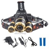 LANTERNA DE CAP CU ACUMULATOR 3XT6 LED CREE